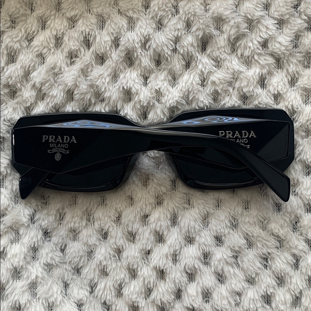 Prada Black Geometric Logo Sunglasses - Picture 3 of 3